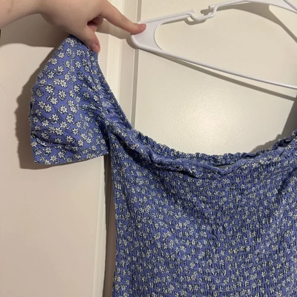 Abercrombie & Fitch Blue Floral Bodycon Dress